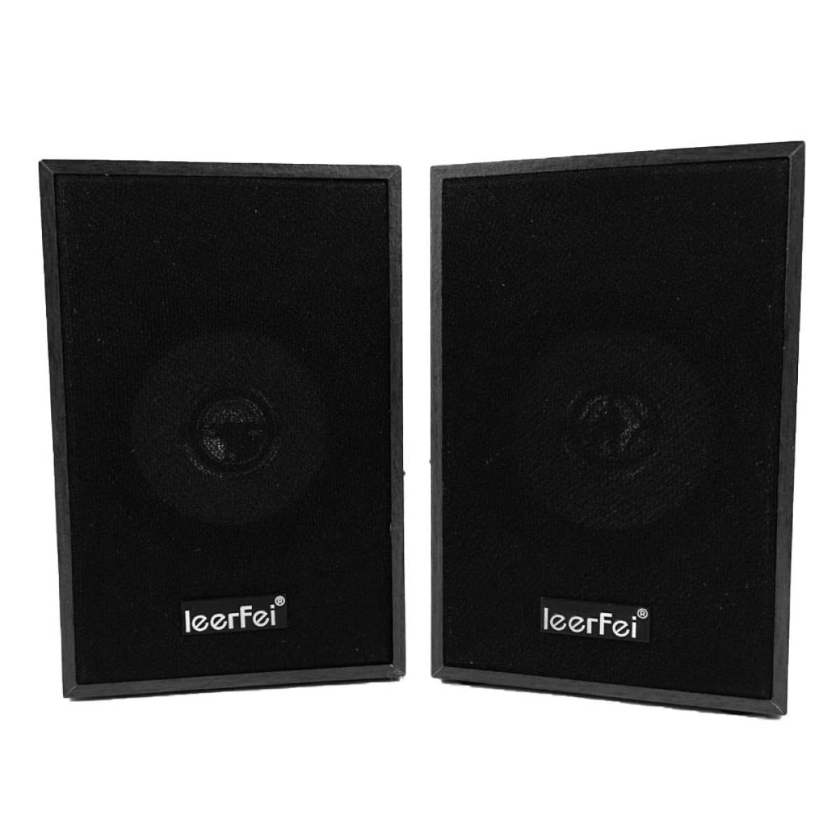 Leerfei Mini Digital Speaker E-1077 | Best Portable Black Speaker