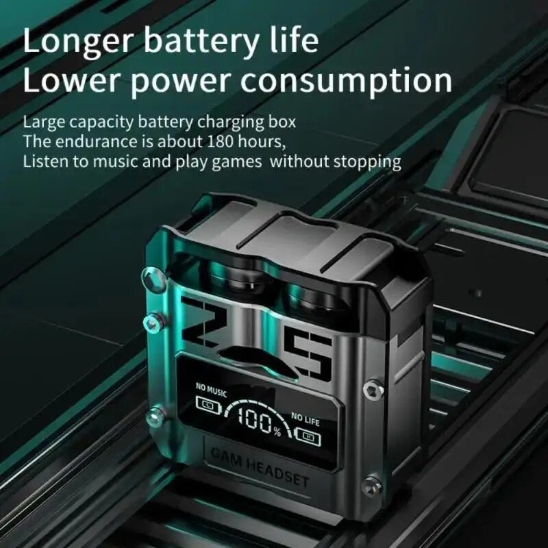 M25 Bluetooth 5.3 Earbuds – HiFi Sound, 40H Playtime, LED Display