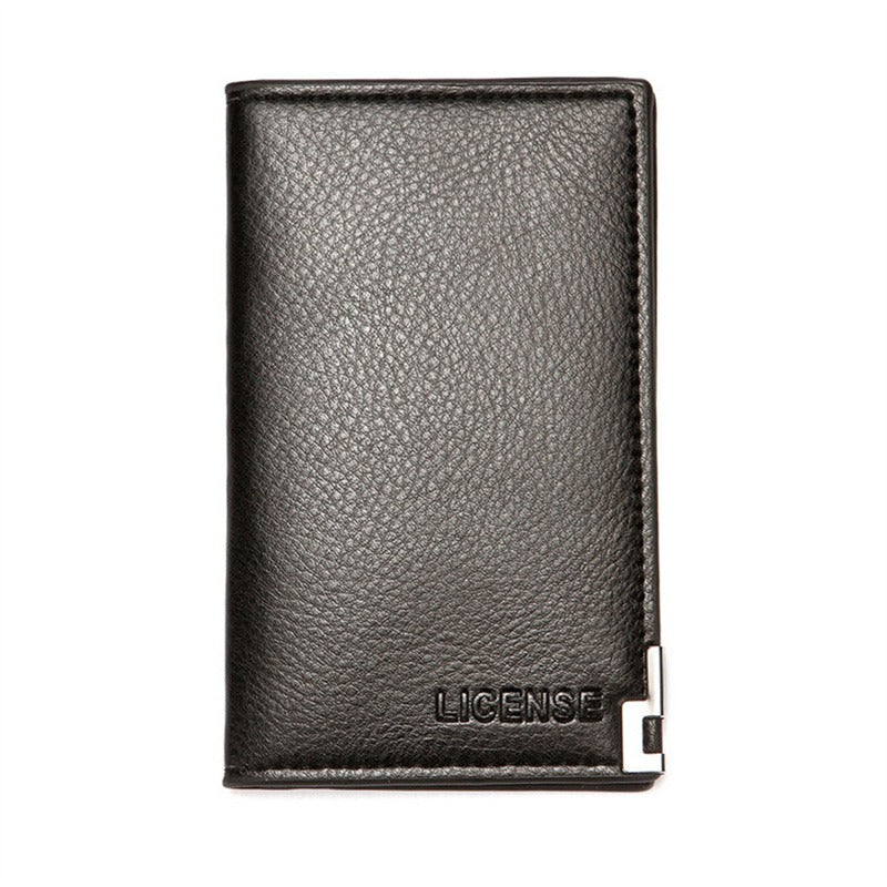 Men PU Leather Wallet Business Card Holder – Light Brown