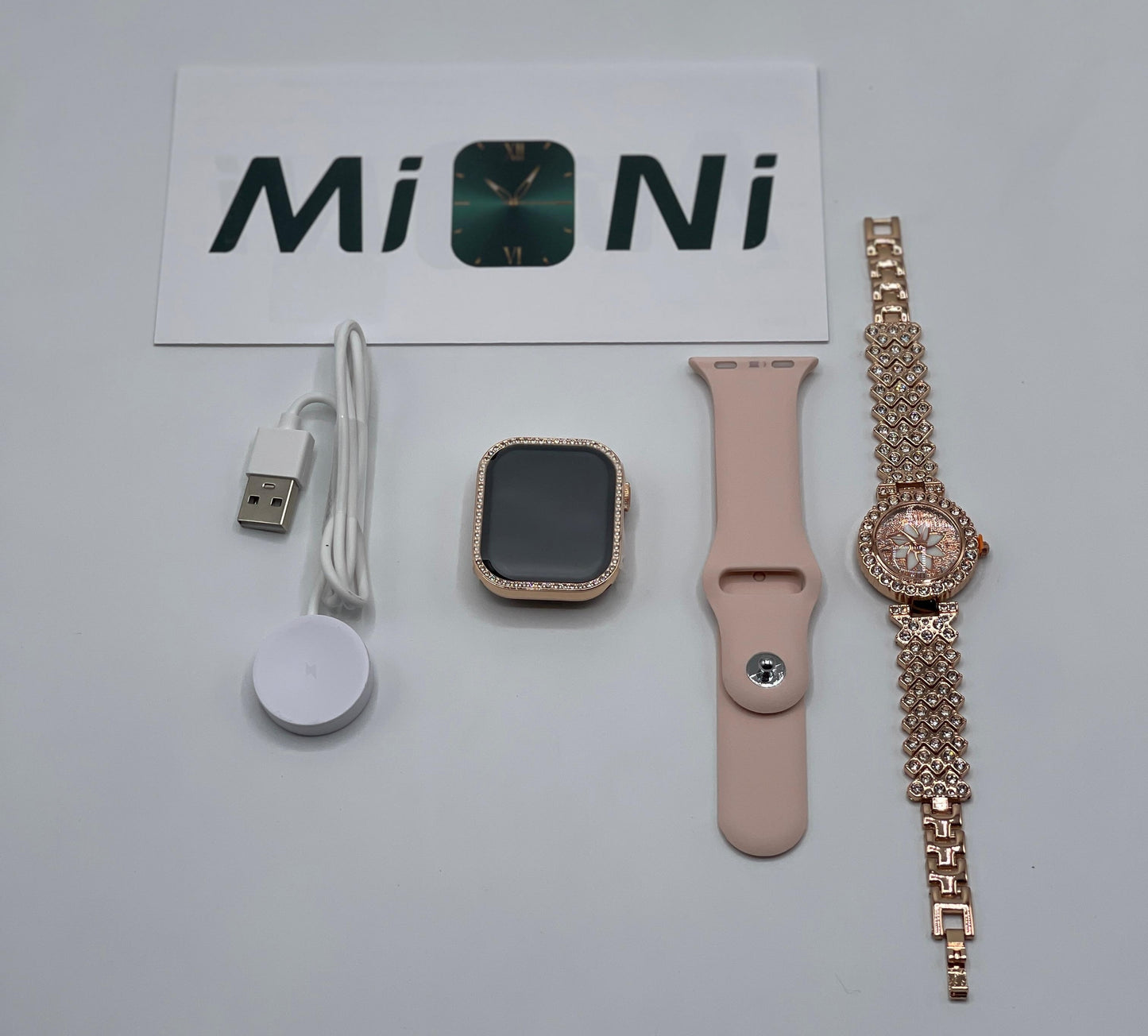 Mi Ni ZW10 Elegant Diamond Smartwatch – Health & Bluetooth Call