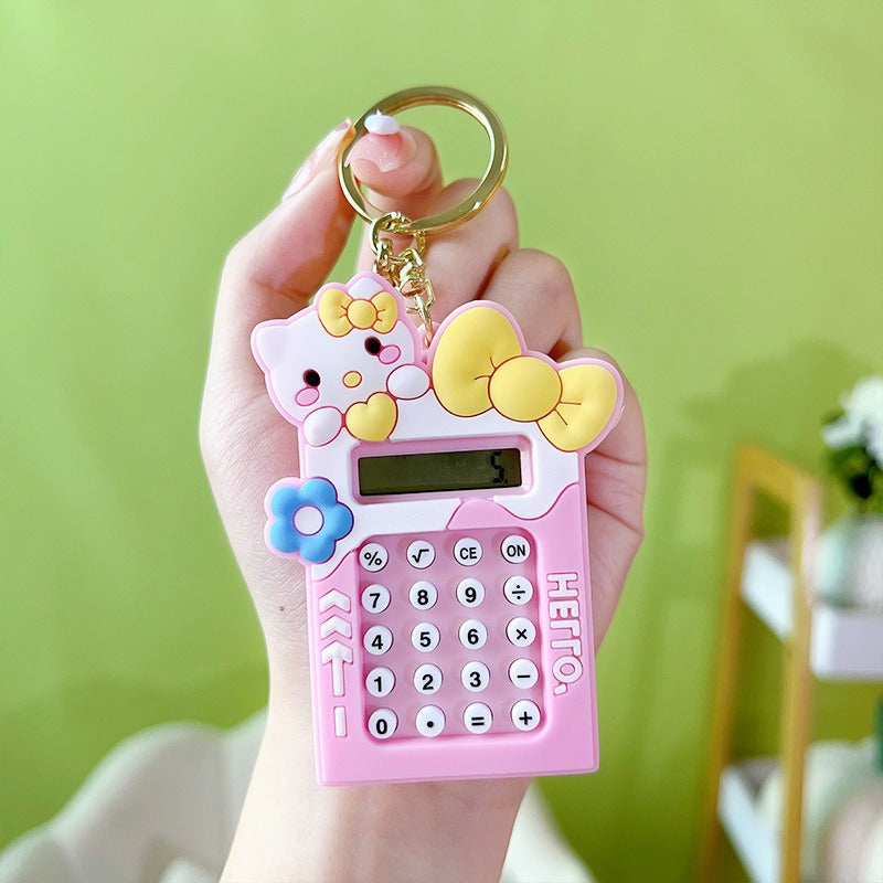 Mini Calculator Keychain – Cute Kawaii Portable Calculator