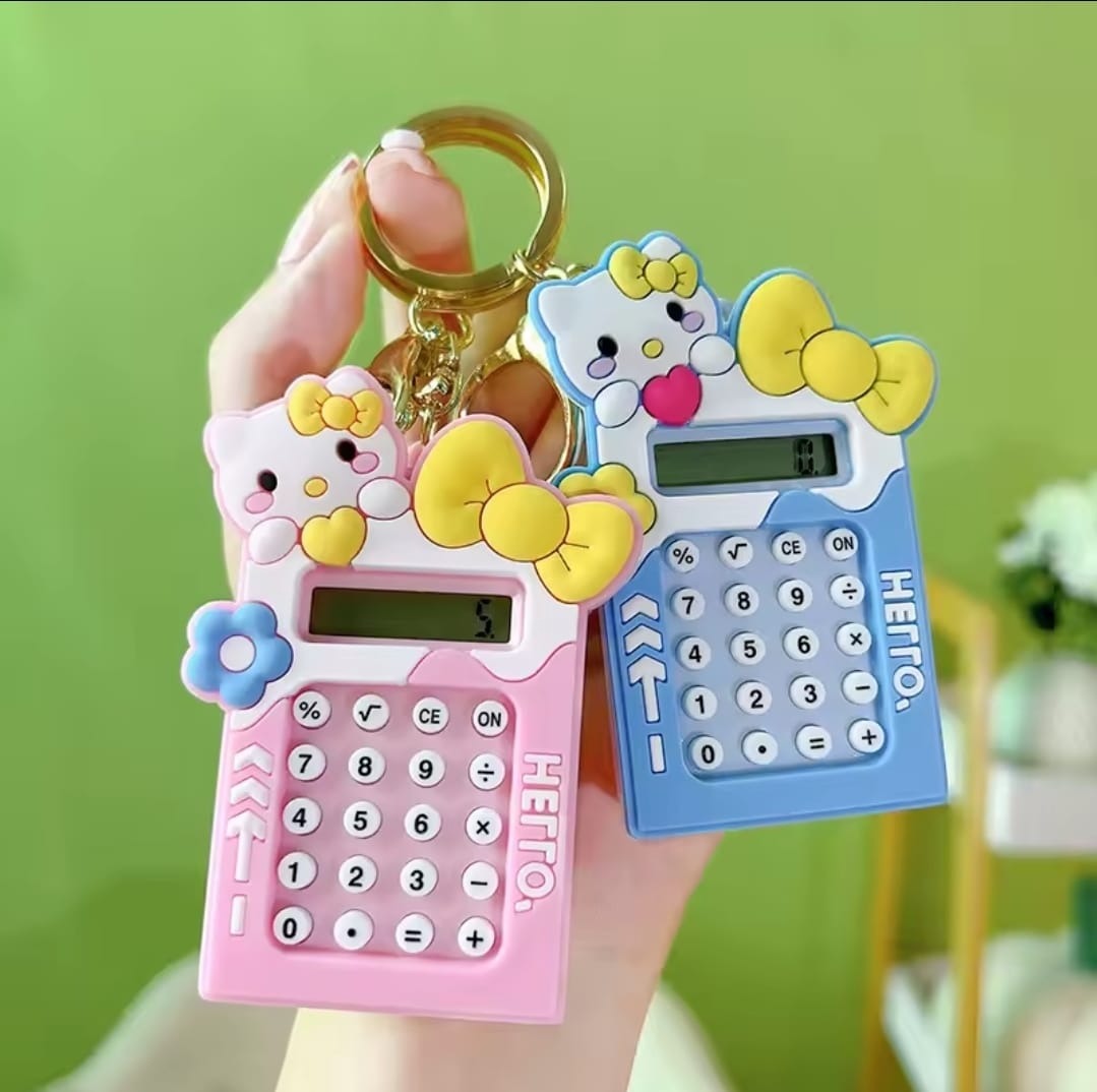 Mini Calculator Keychain – Cute Kawaii Portable Calculator