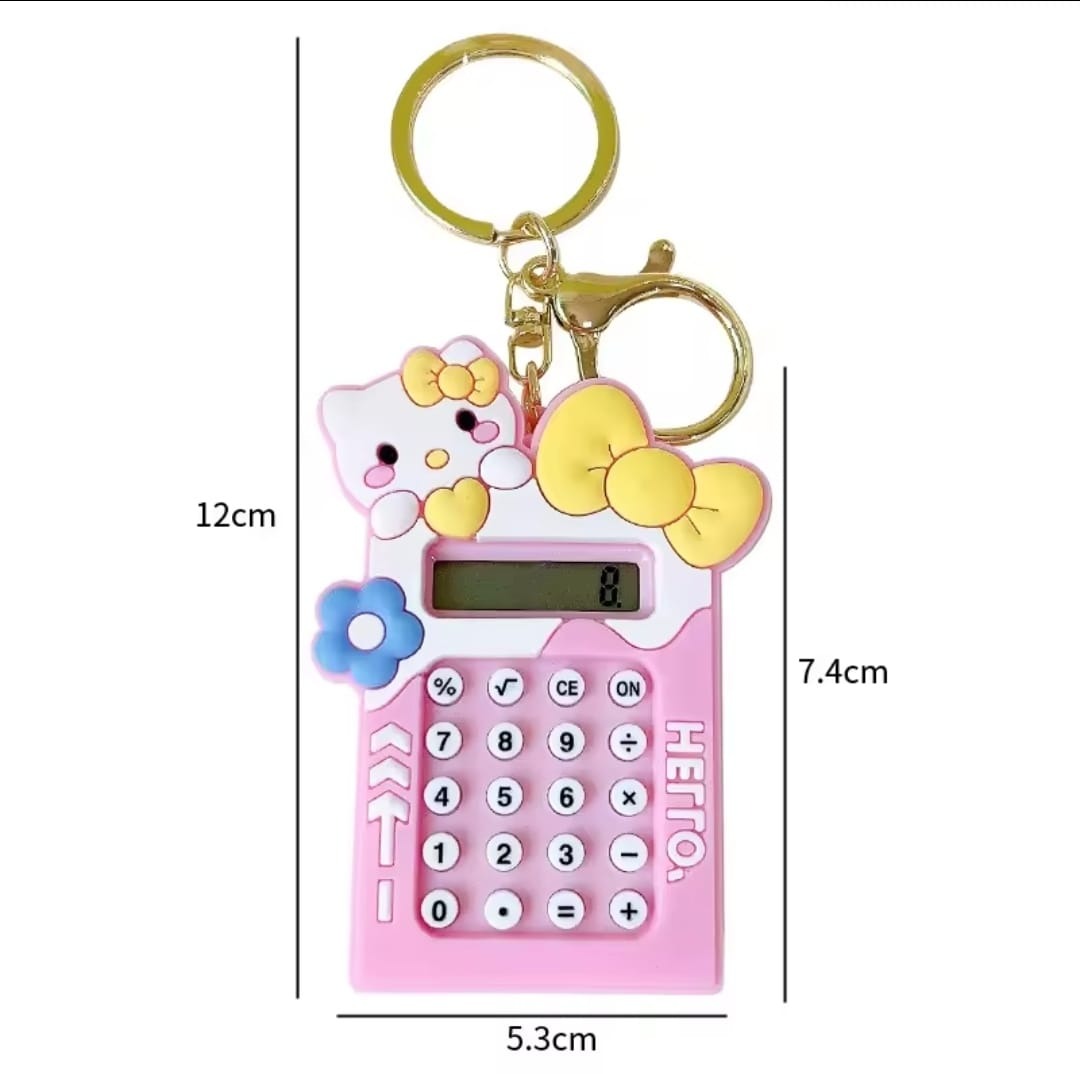 Mini Calculator Keychain – Cute Kawaii Portable Calculator