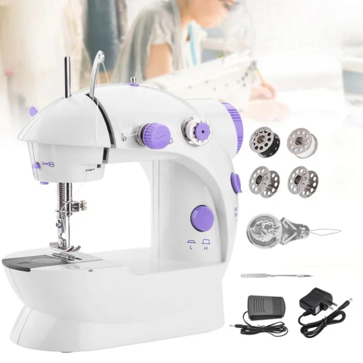 Mini Electric Sewing Machine for Home Use – Portable, Lightweight & Easy-to-Use Stitching Tool with Motor