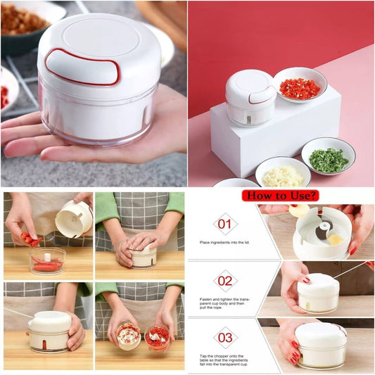 Mini Hand Food Chopper & Meat Grinder | Powerful Kitchen Tool