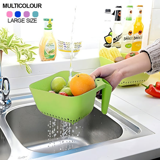 Multipurpose Plastic Strainer - Fruit, Veg, Rice & Kitchen Organizer