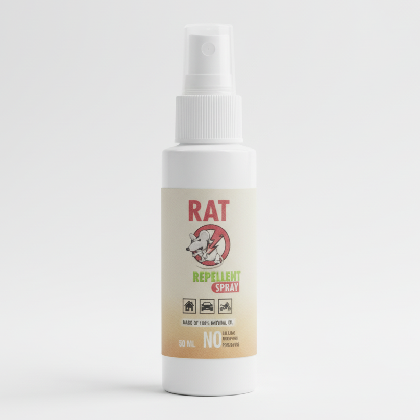 Natural Rat Repellent Spray 50ml – Safe & Non-Toxic Protection