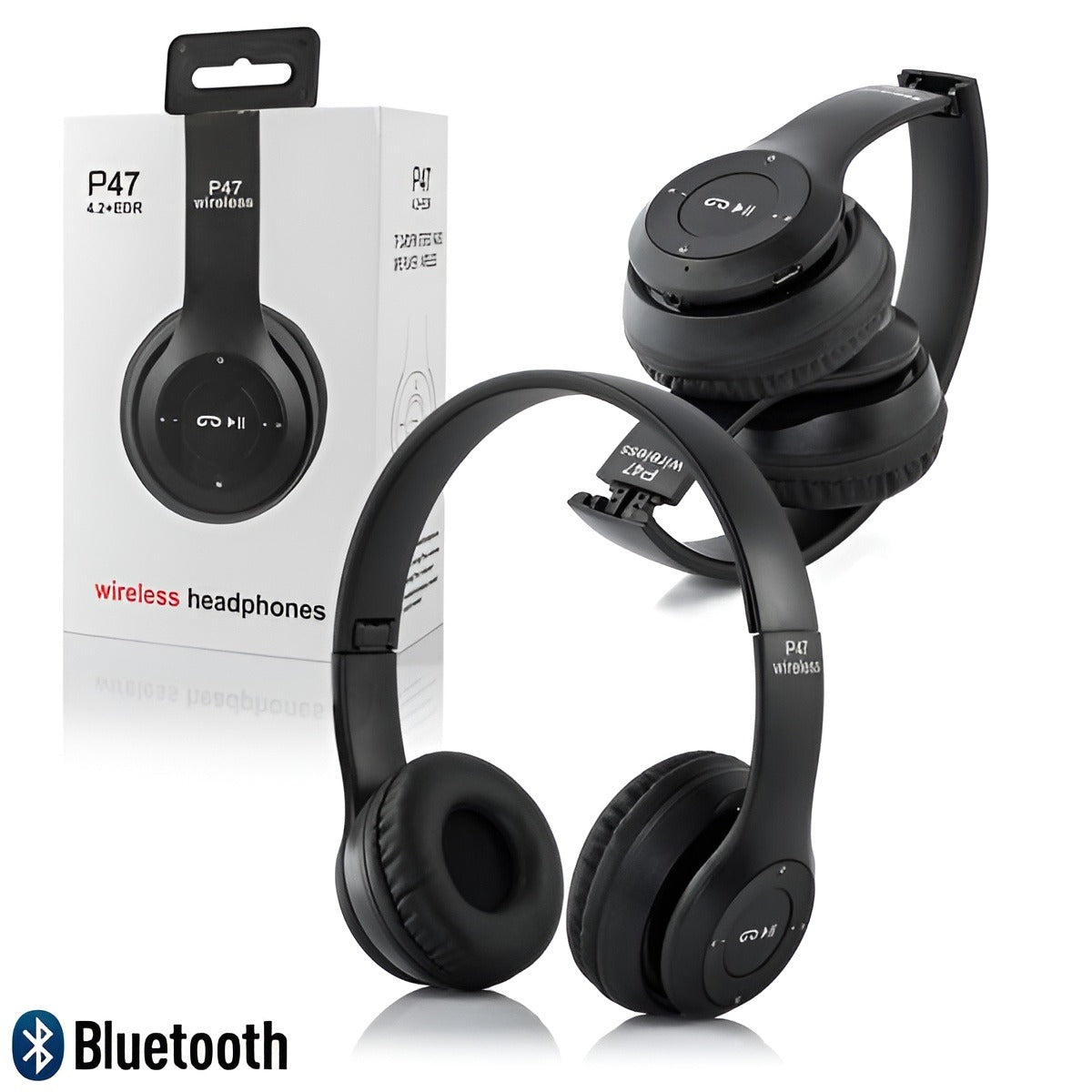 P47 Wireless Bluetooth Headphones – Ultra Small Gaming Headset