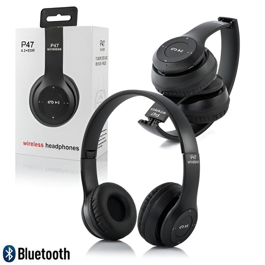P47 Wireless Bluetooth Headphones – Ultra Small Gaming Headset