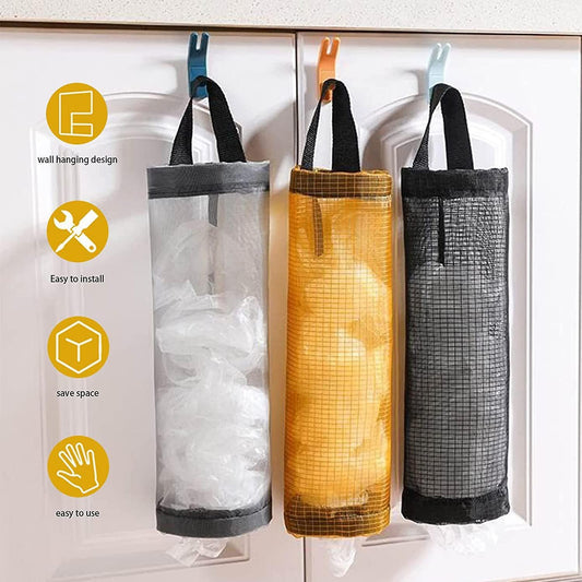 Plastic Bag & Trash Holder for Kitchen, Home, Shopping