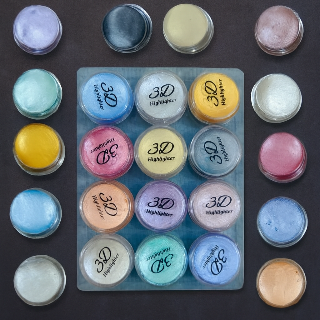 Professional 3D Highlighter 12 Color Shimmer Palette