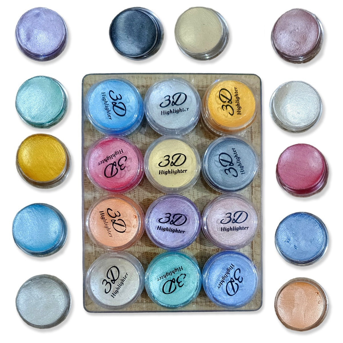 Professional 3D Highlighter 12 Color Shimmer Palette