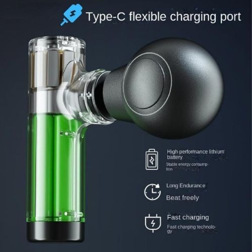 Rechargeable Facial Gun Massager – Compact Relaxing Skincare Tool