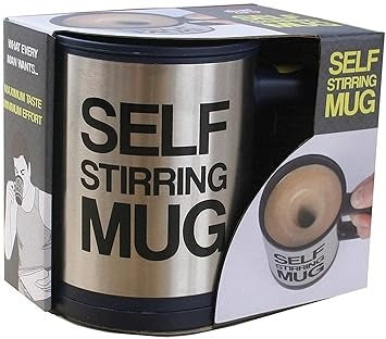 Self Stirring Mug Cell Operated Random Colors