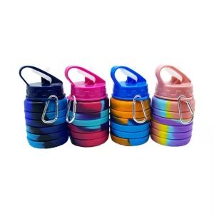 Silicone Collapsible Water Bottle BPA-Free for Gym Girls