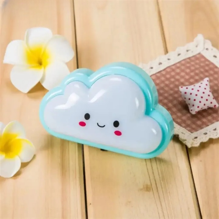 Smiley Cloud LED Plug-In Night Light For Kids
