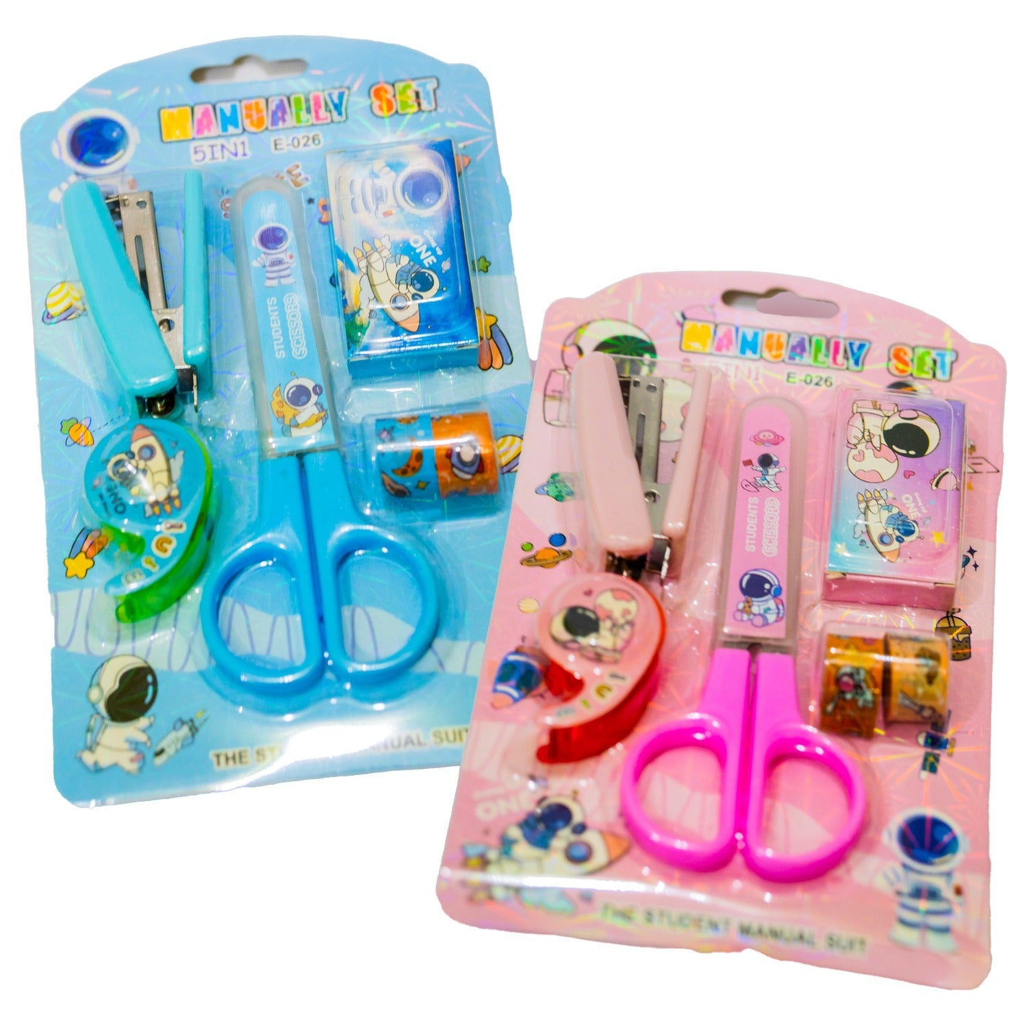 Space-Themed 6-Piece Stationery Set – Desk Organizer Kit