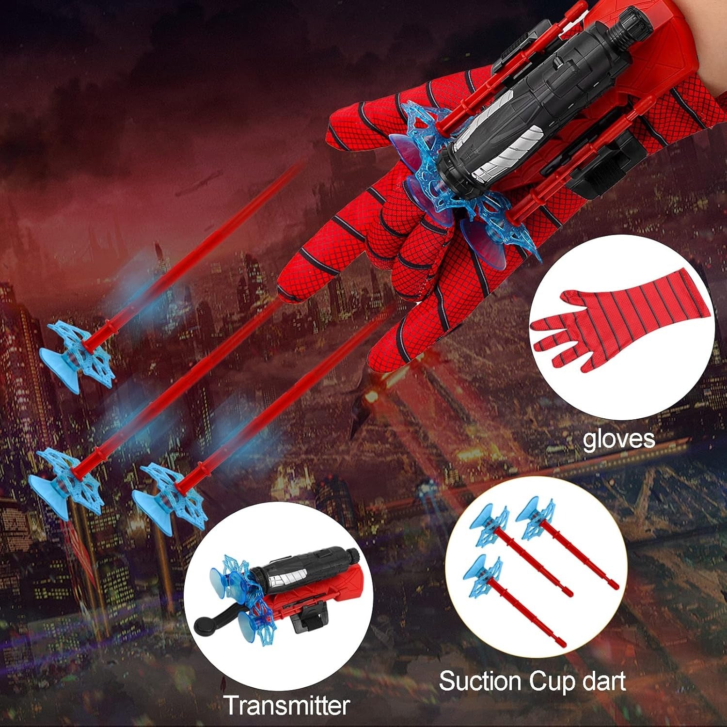 Spider-Man Wrist Shooter & Transmitter Set for Kids - Multicolor