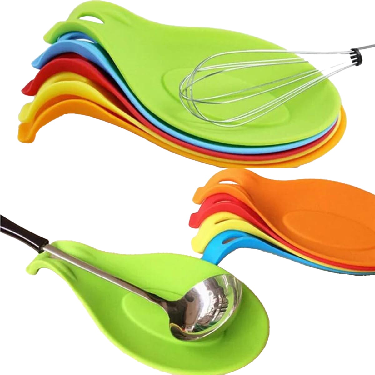 Spoon Fork Spatula Holder Rack | Non-Slip Kitchen Organizer