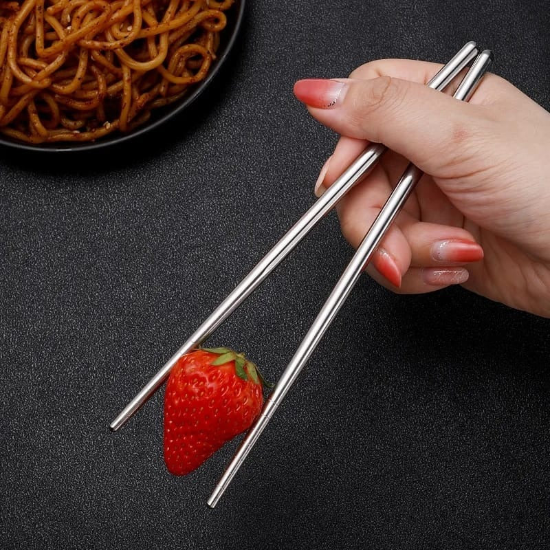 Stainless Steel Chopsticks Sushi Noodles High Quality Cutlery
