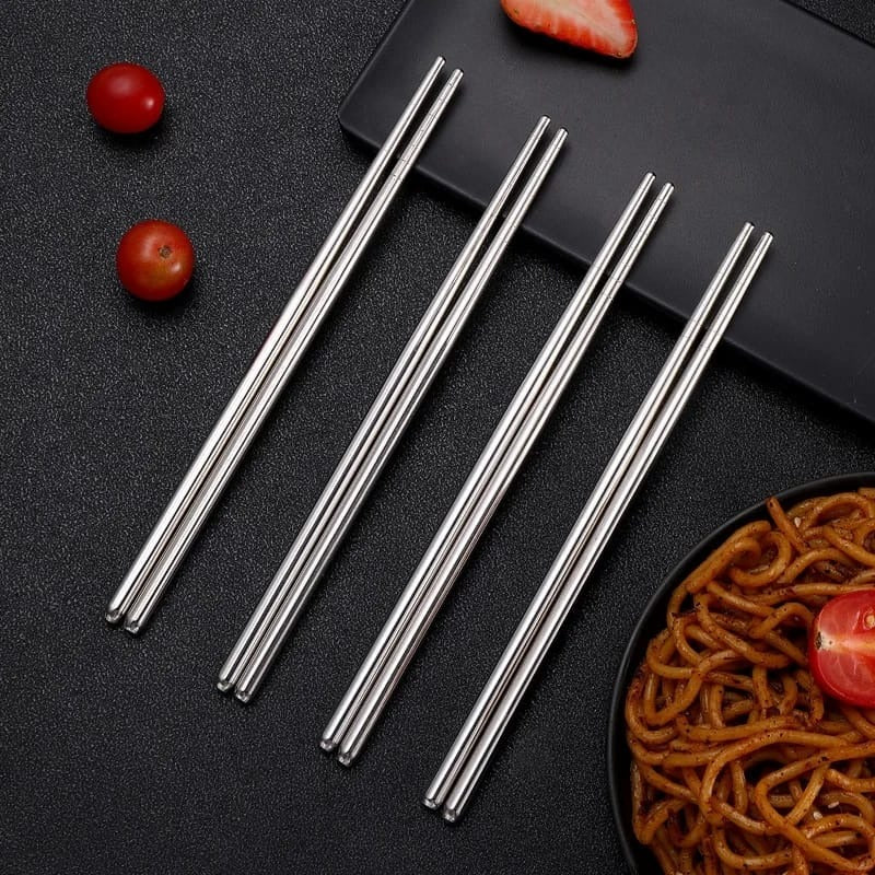 Stainless Steel Chopsticks Sushi Noodles High Quality Cutlery