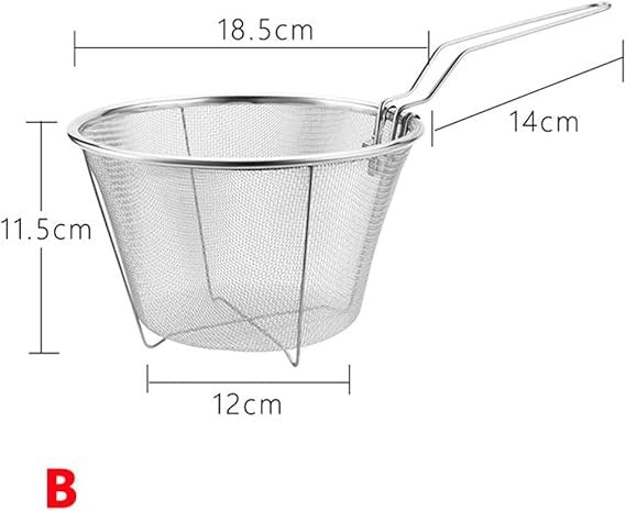 Stainless Steel Fry Basket for Deep Frying & Cooking
