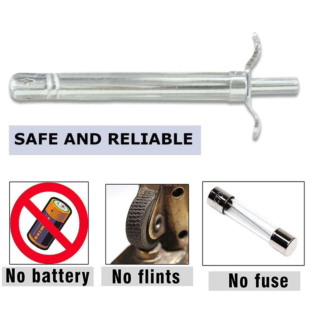 Stainless Steel Refillable Kitchen Stove Lighter with Free Refiller