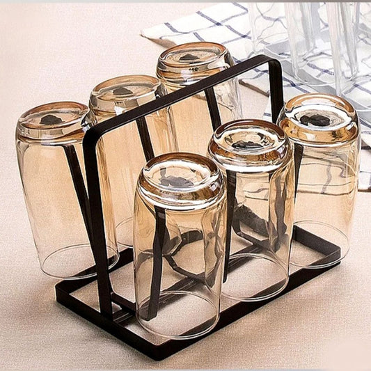 Stainless Steel Under Cabinet Cup & Glass Holder Rack