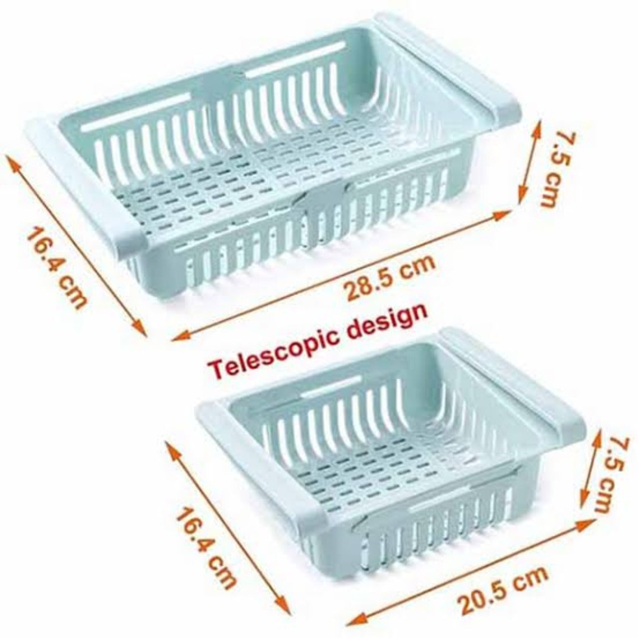 Stretchable Fridge Organizer Basket – Adjustable Space Saver
