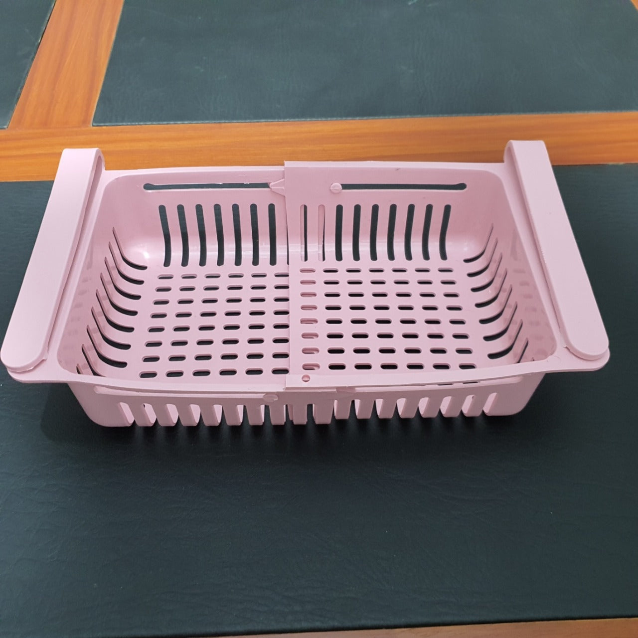 Stretchable Fridge Organizer Basket – Adjustable Space Saver