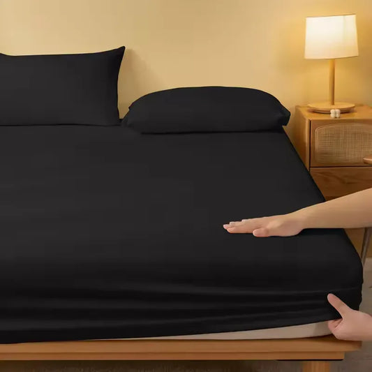 Stretchable Jersey Fitted Bed Sheet Multi Color Cotton