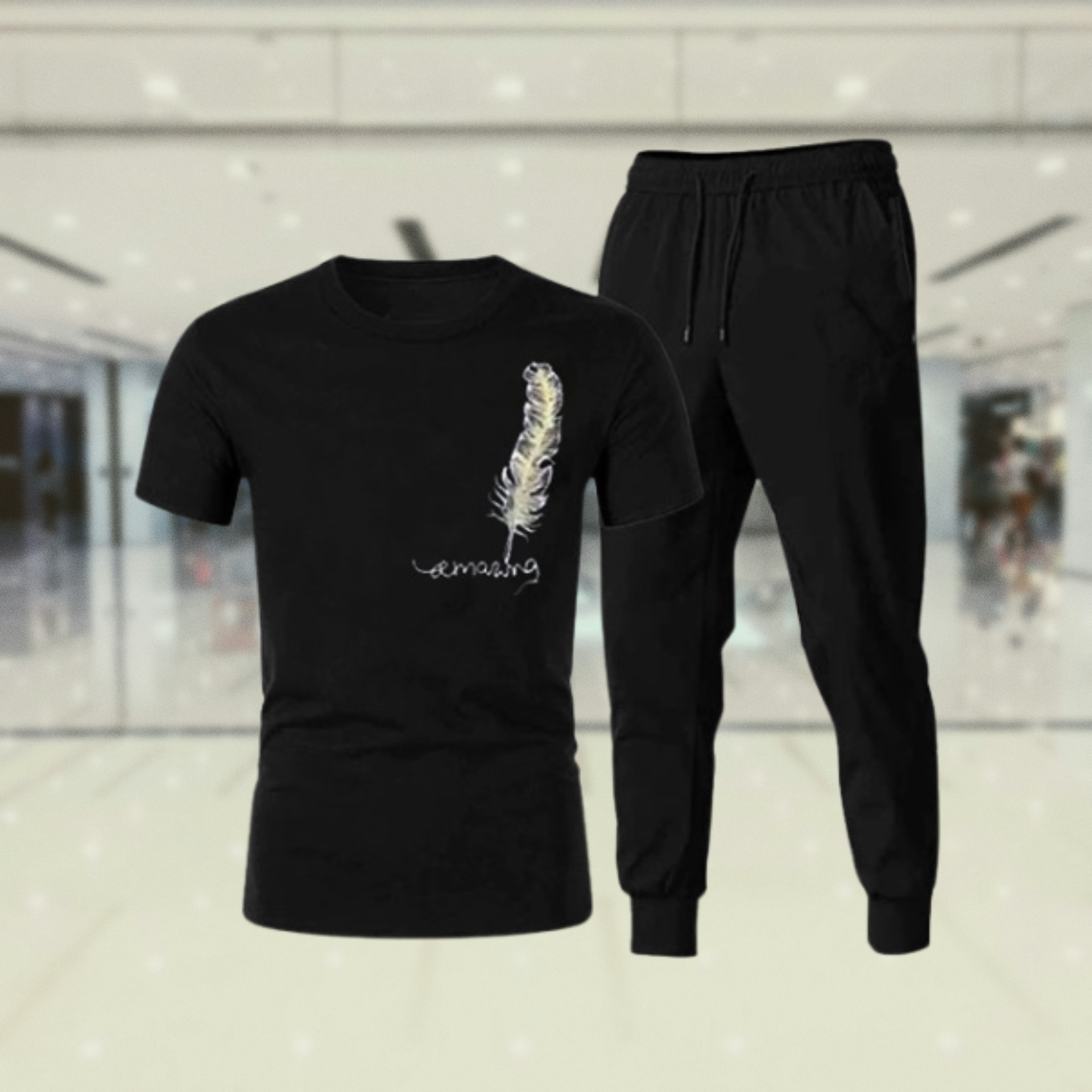 Tracksuit Amazing Trendy Smart black t shirt And Trouser For boys & Men