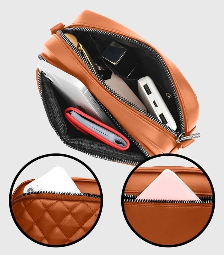 Women PU Leather Embroidered Shoulder Bag – Stylish & Durable