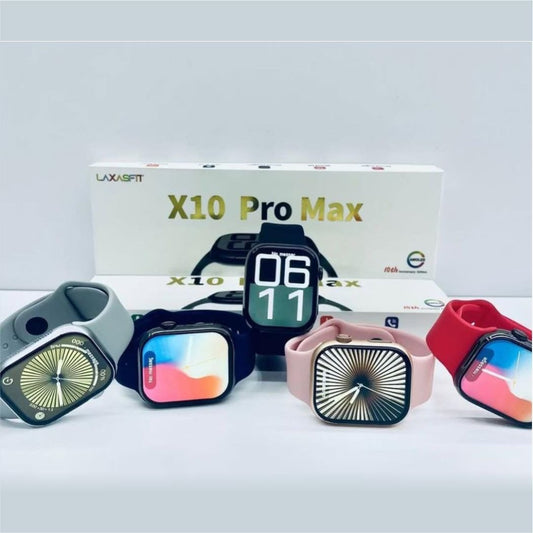 X10 Pro Max Smartwatch 2025 – Bluetooth Call, Waterproof, Pink