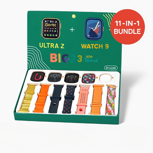 i50 Smart Watch Bundle – 7 Straps, 2 Watches & Covers