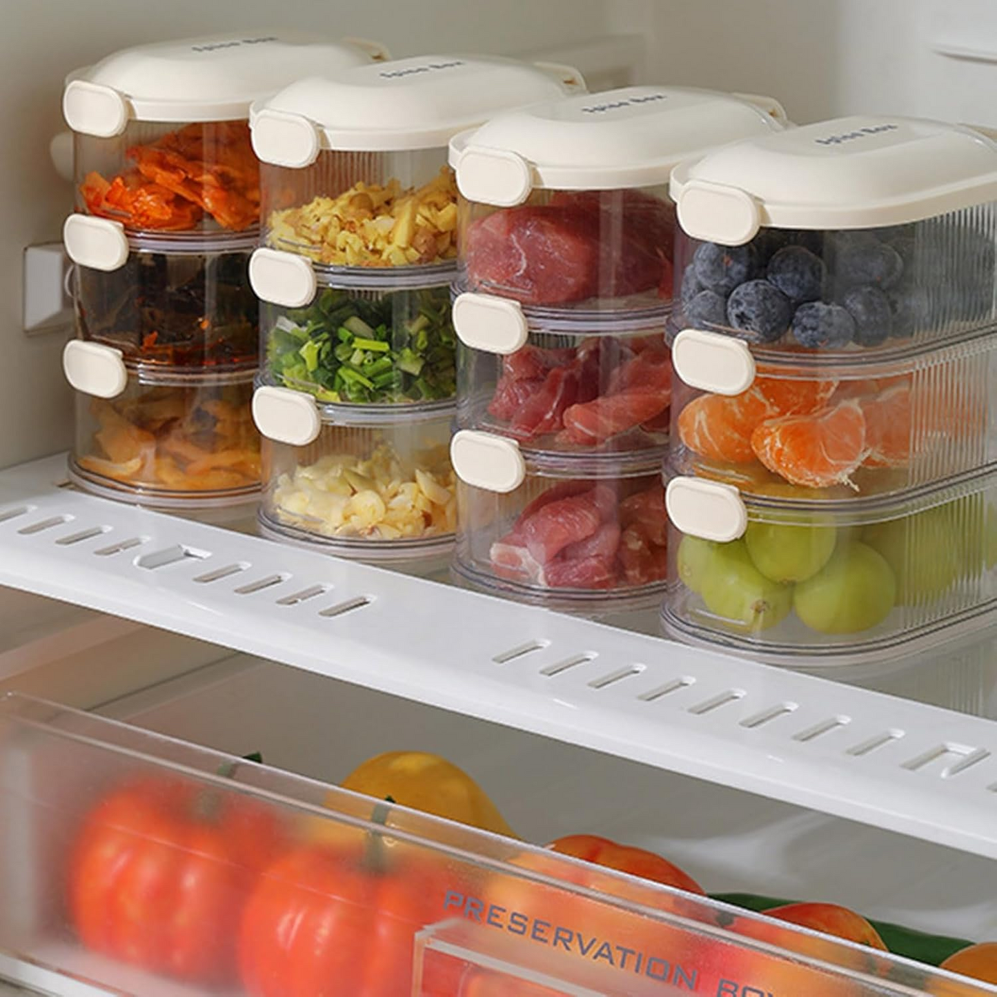 4-Layer Multi-Seasoning Spice Storage Box