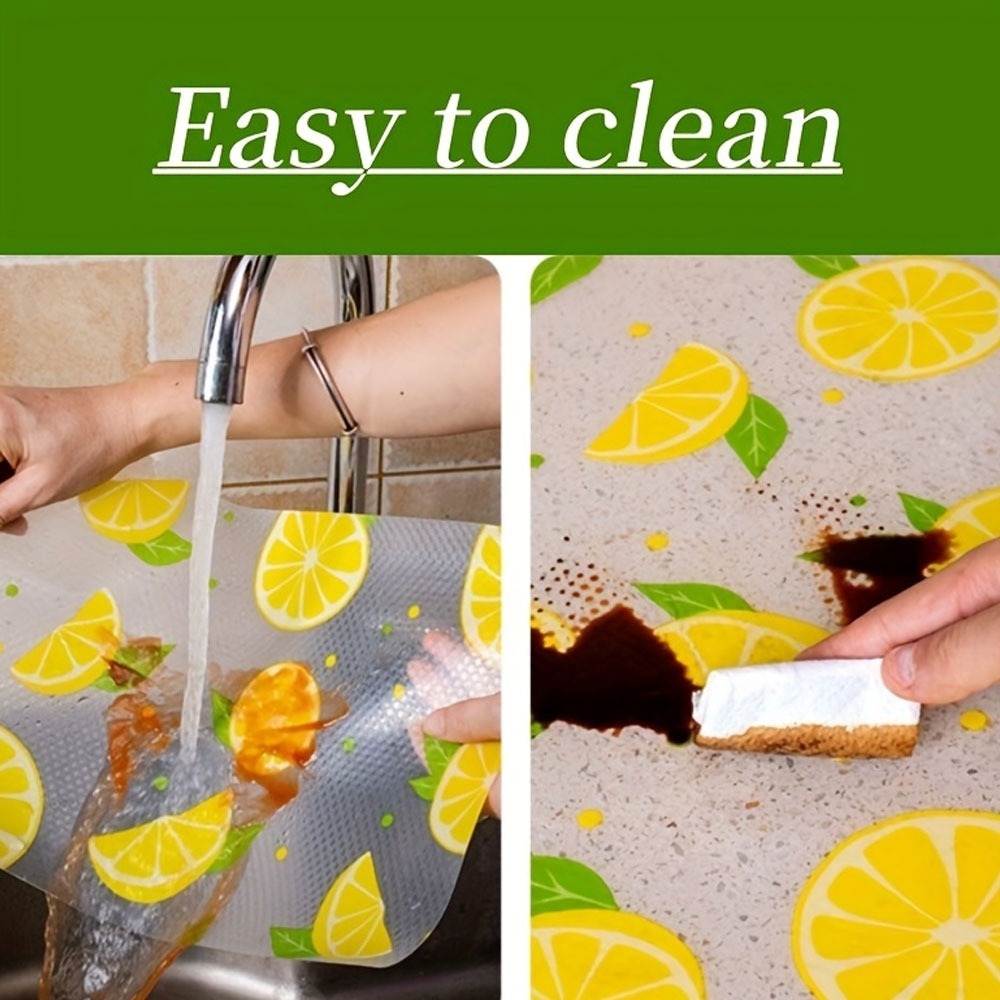 Waterproof Printed Fridge Mats | Washable Refrigerator Liners