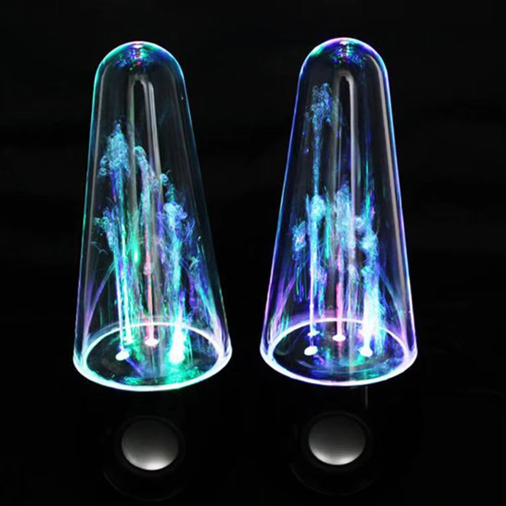 Water Dancing Bullet Speakers – Colorful LED Sound Magic