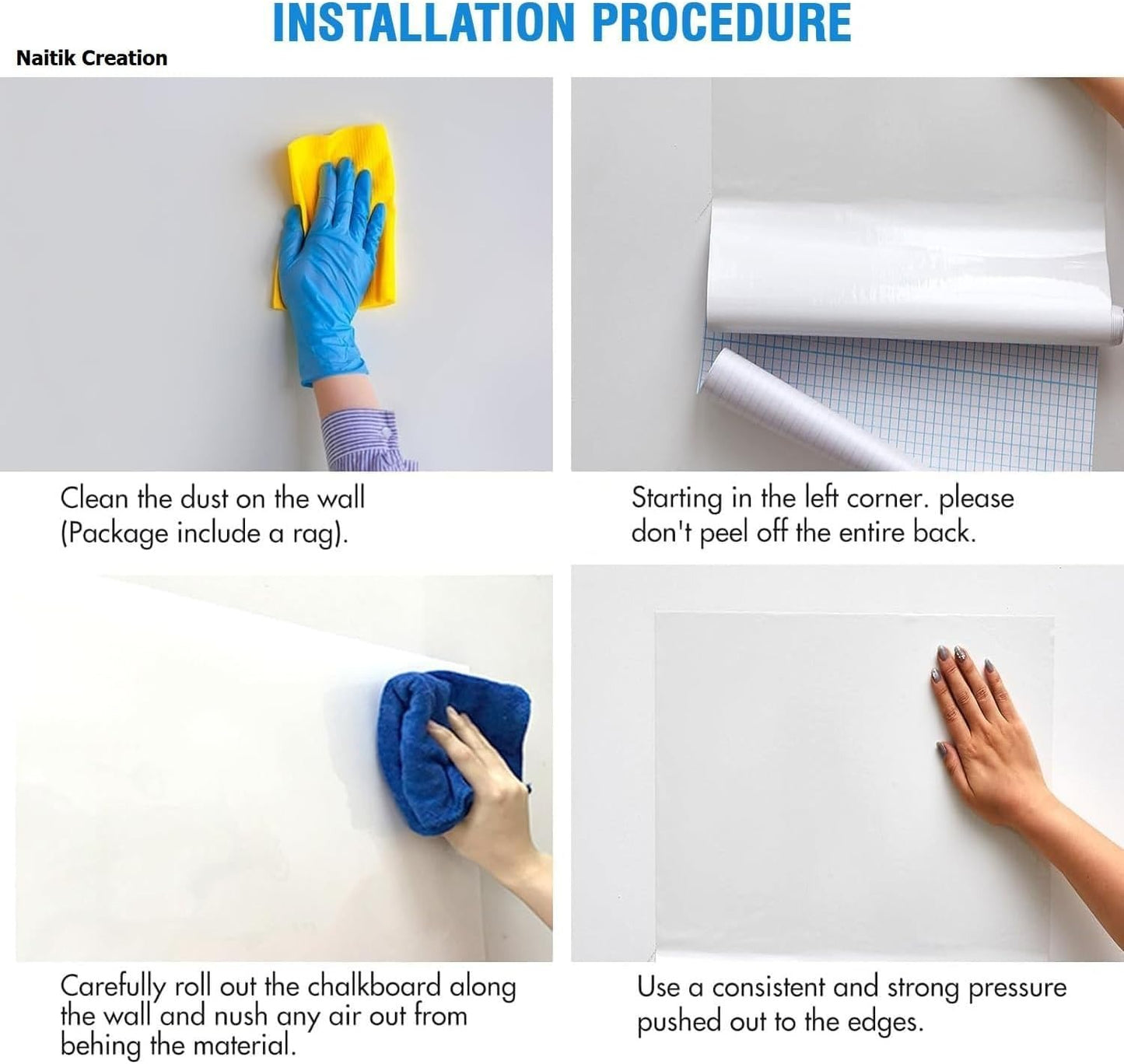 Self-Adhesive Whiteboard Wall Decal with Marker