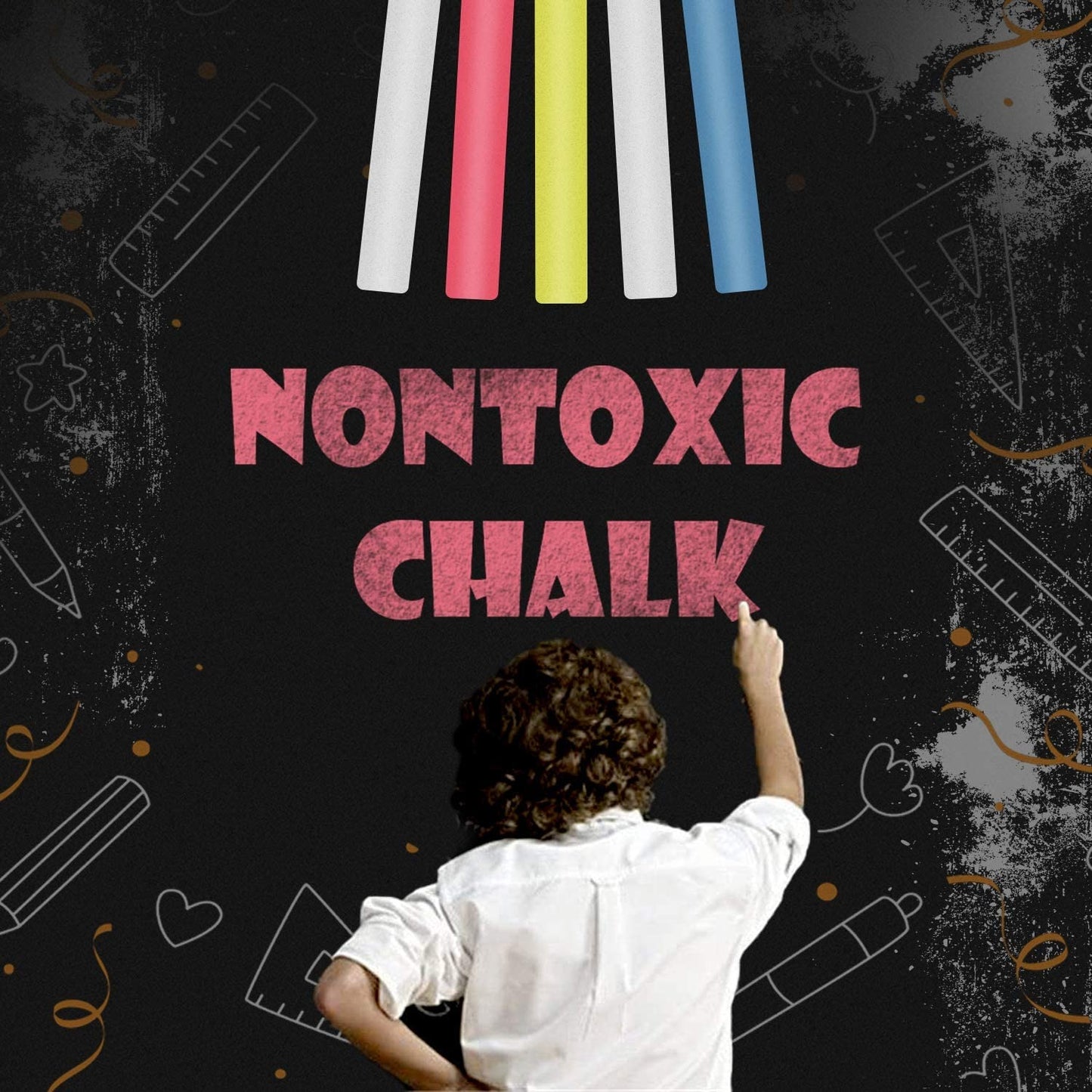 Large Black Chalkboard Sticker Paper – DIY Wall Board