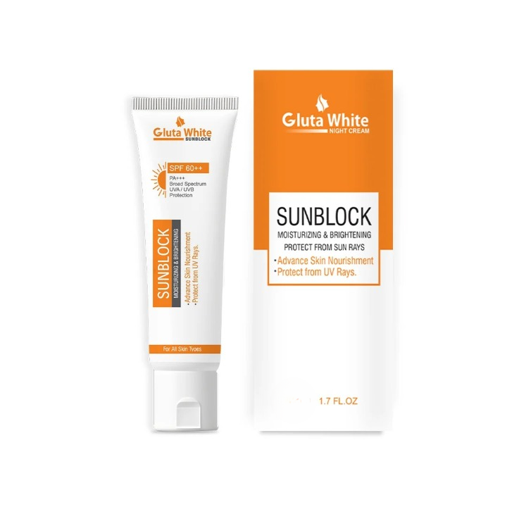 Gluta White Sunblock – Whitening UV Protection Sunscreen