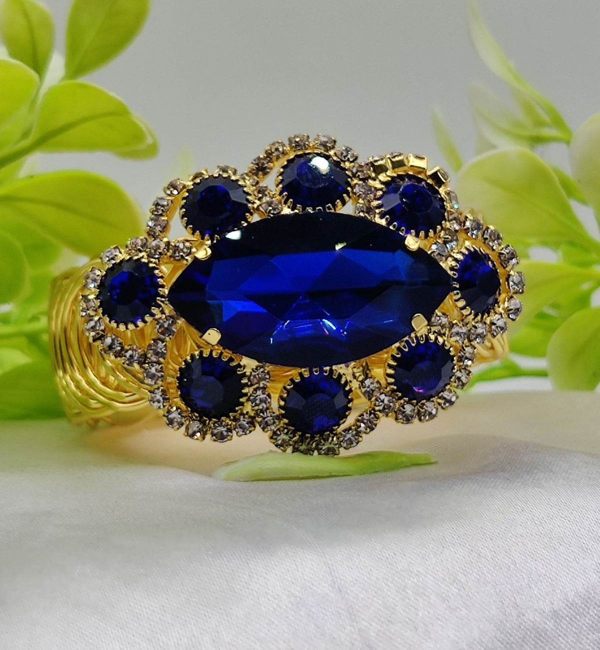 Imported Oval Crystal Adjustable Bracelet for Women