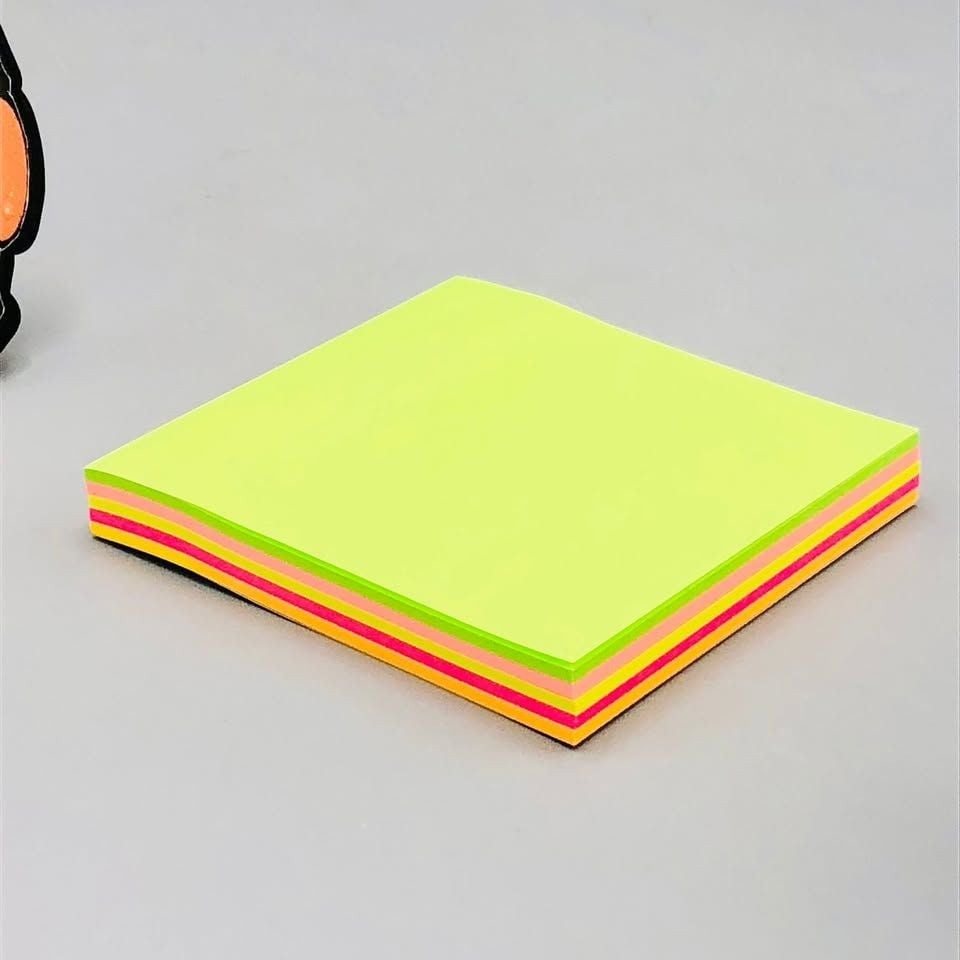 3x3 Inches Sticky Notes Pack – 100 Sheets Per Pad, Strong Adhesive