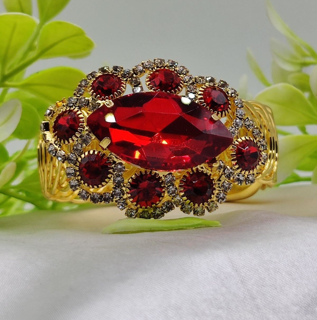 Imported Oval Crystal Adjustable Bracelet for Women